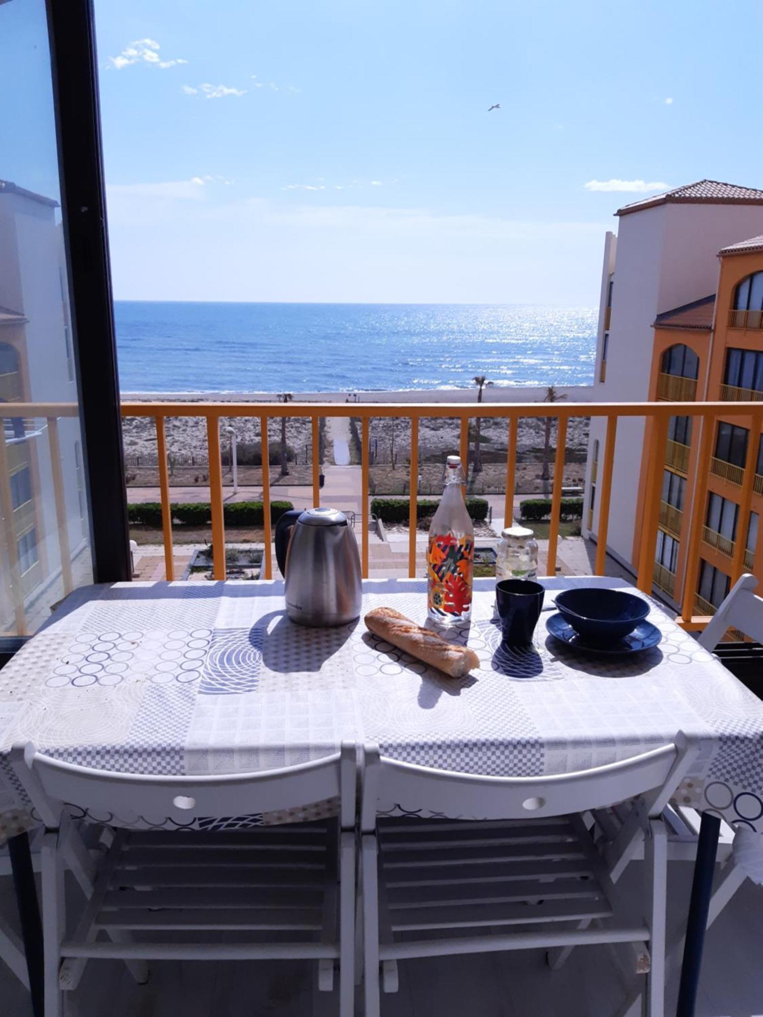 Bella Vista ,Acces Direct Plage, Front De Mer, Vue Mer Panoramique Le Barcarès Exteriér fotografie